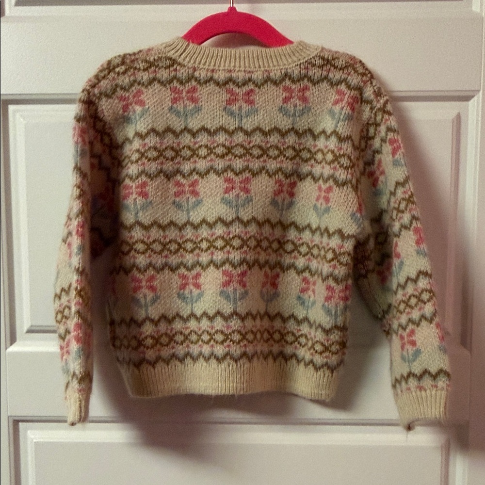 ZARA JACQUARD KNIT SWEATER WITH WOOL- 4 years - Picture 4 of 7